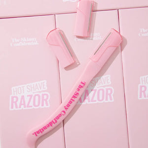 Dermaplanning facial razor for women by the skinny confidential pink razor