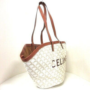Pre Loved Celine Large Canvas Leather Tote Bag from UniKoncept in Waterloo