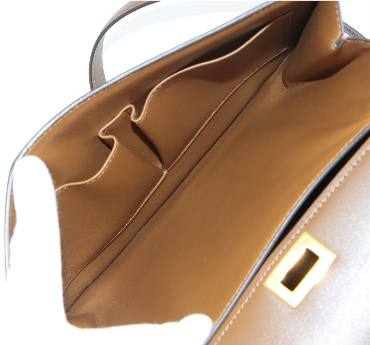 Celine Classic Box Leather Shoulder Bag Brown