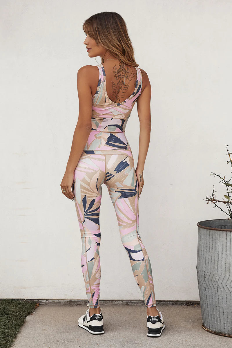 UNIKONCEPT Lifestyle Boutique and Lounge; Model wearing Dynamic Pant by Saltwater Luxe in the multicolour floral print