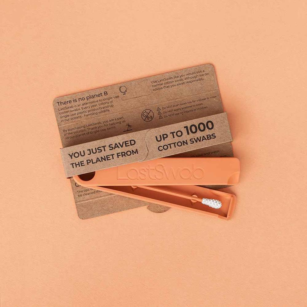 UNIKONCEPT Lifestyle Boutique and Lounge; The Last Swab Basic Peach. Sustainable, reusable cotton swab