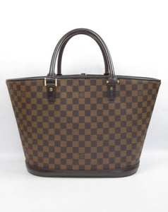 Louis Vuitton Damier Ebene Manosque Pm Canvas Tote Bag (pre-owned) in Brown