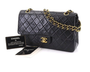 Pre Loved Chanel Medium Classic Double Flap Black Bag from UniKoncept in Waterloo